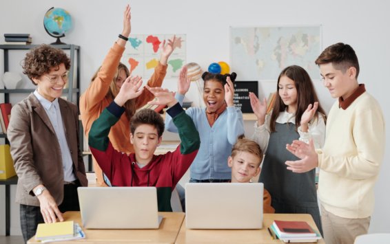 an educator teaching class